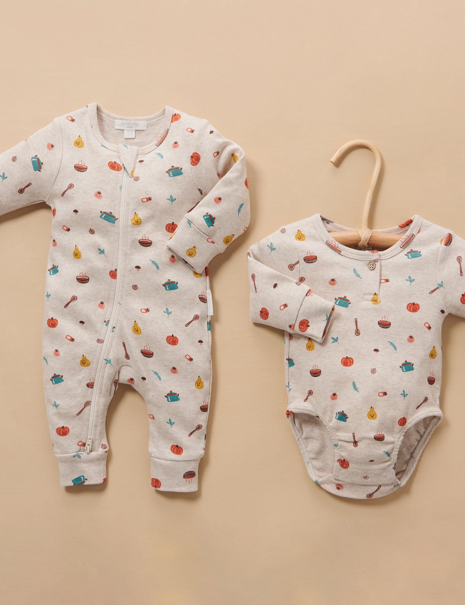 Veggie Bodysuit - Veg Soup Print