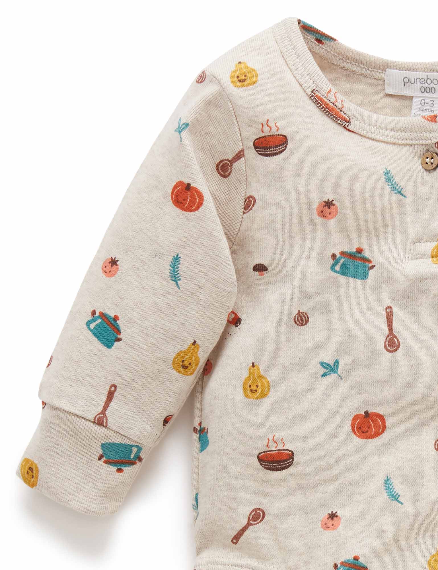Veggie Bodysuit - Veg Soup Print