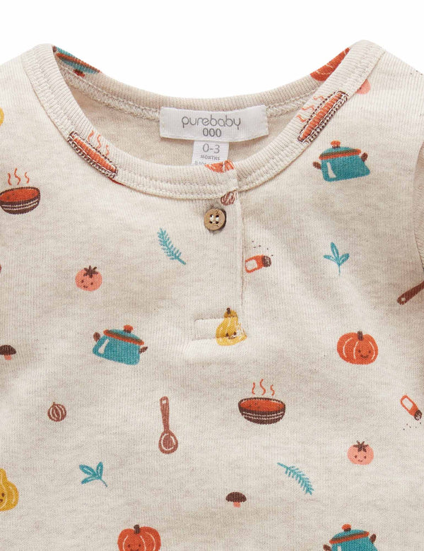 Veggie Bodysuit - Veg Soup Print