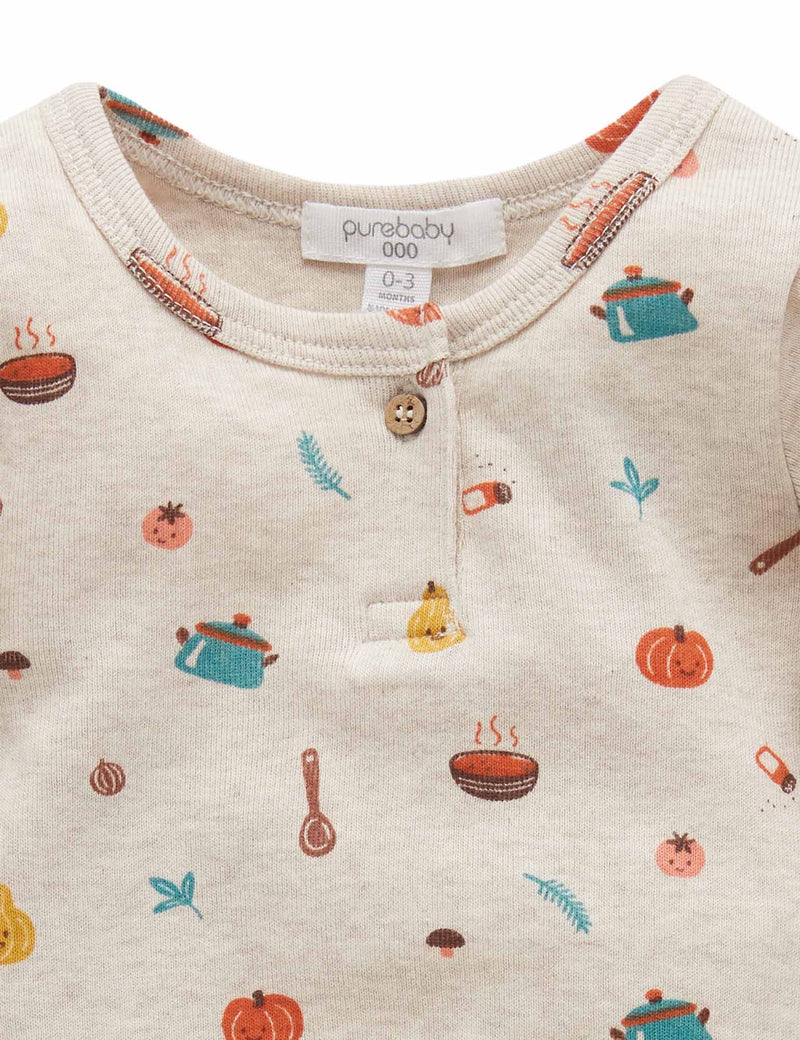 Veggie Bodysuit - Veg Soup Print