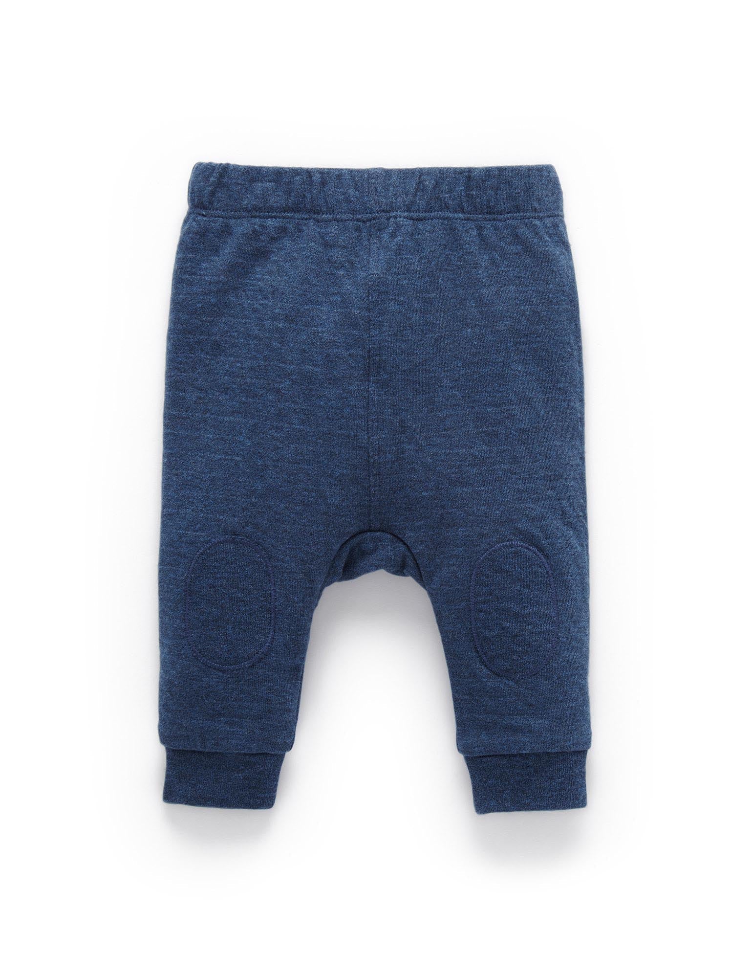 Knee Patch Legging - Indigo Melange