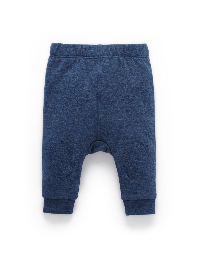 Knee Patch Legging - Indigo Melange