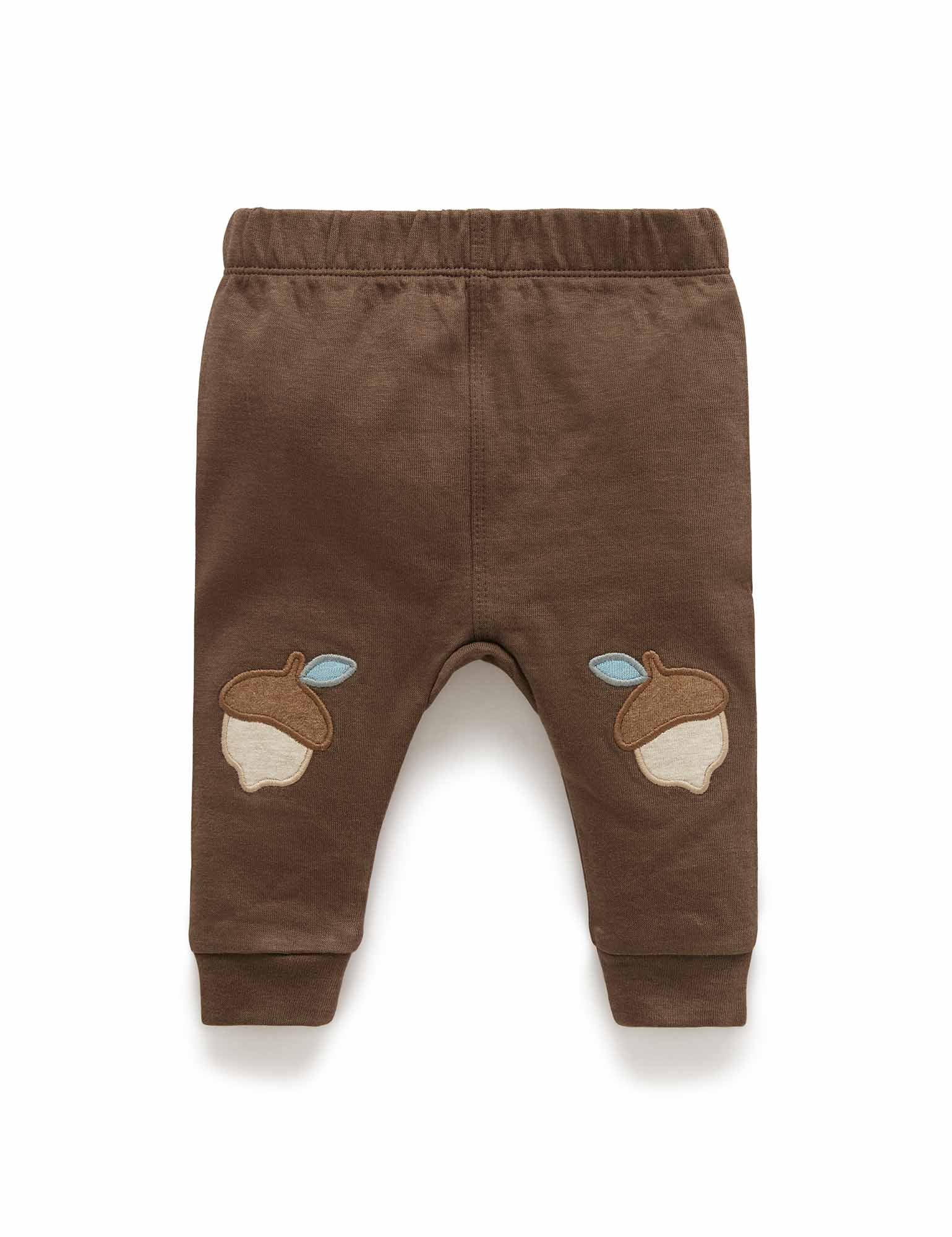 Knee Patch Legging - Chocolate