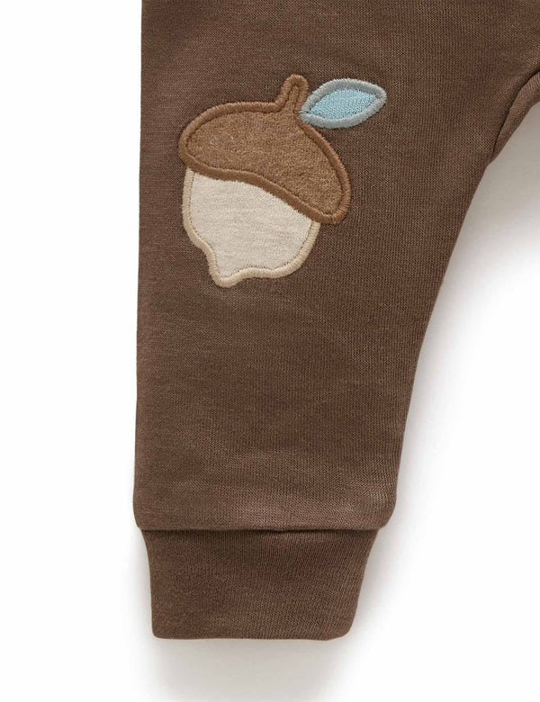 Knee Patch Legging - Chocolate