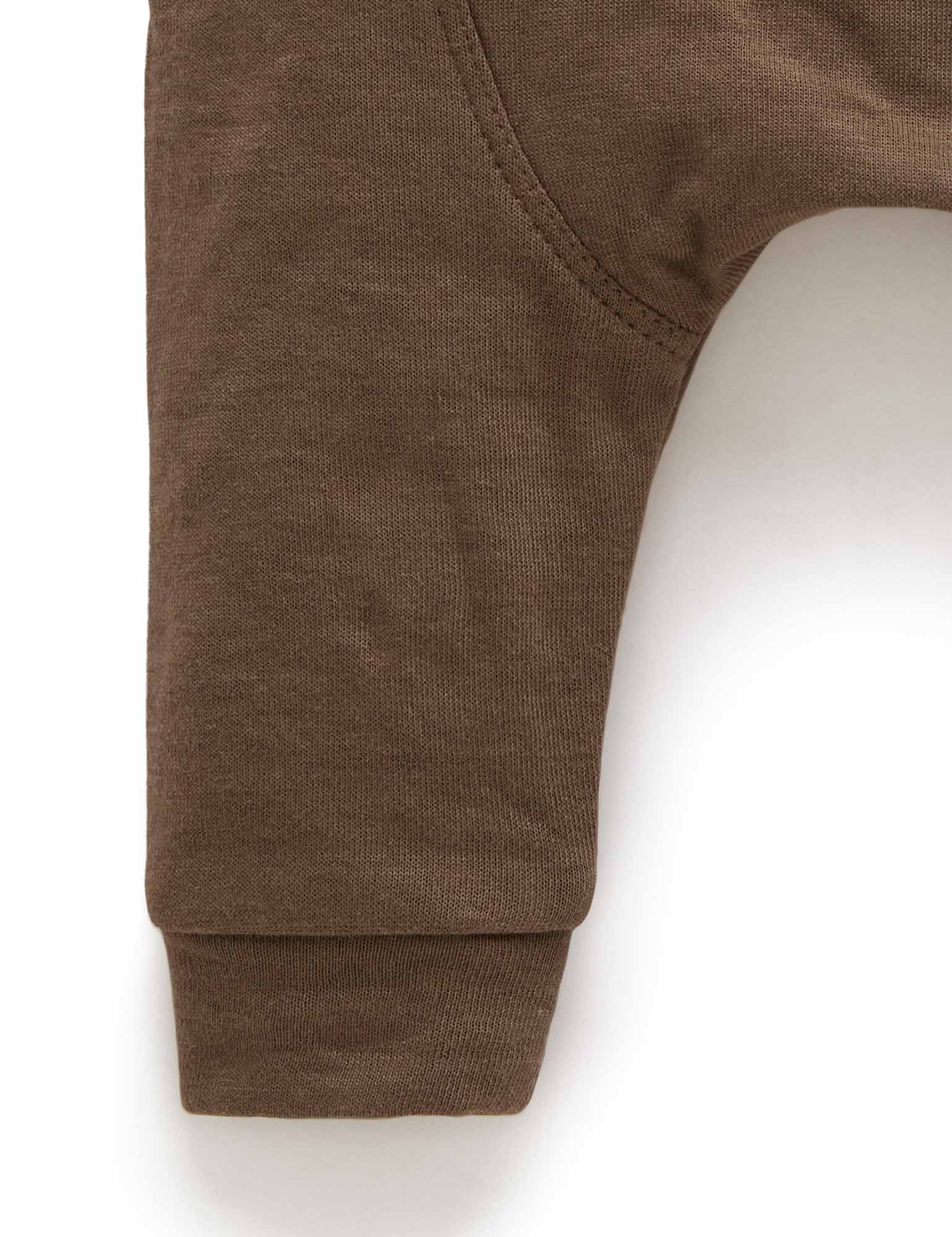 Knee Patch Legging - Chocolate