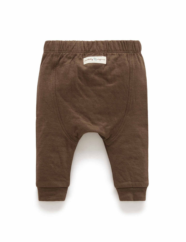 Knee Patch Legging - Chocolate