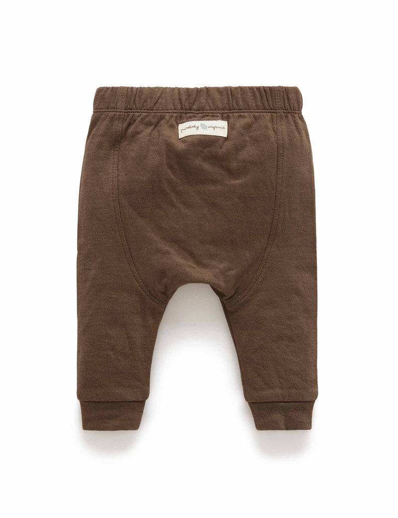 Knee Patch Legging - Chocolate