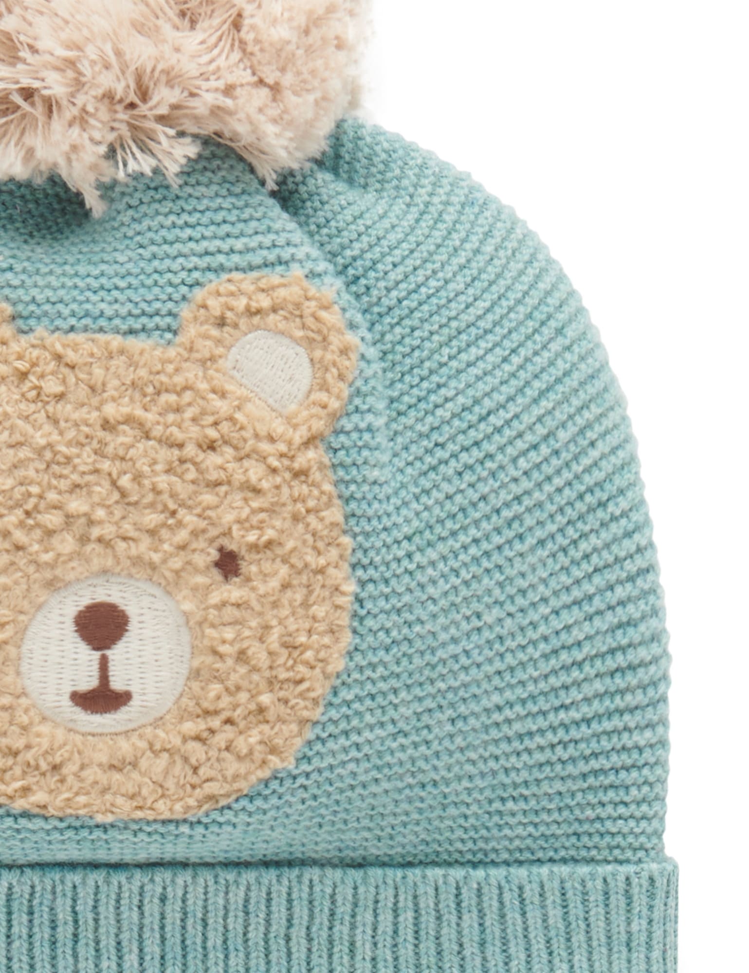 Bear Beanie - Moss Melange