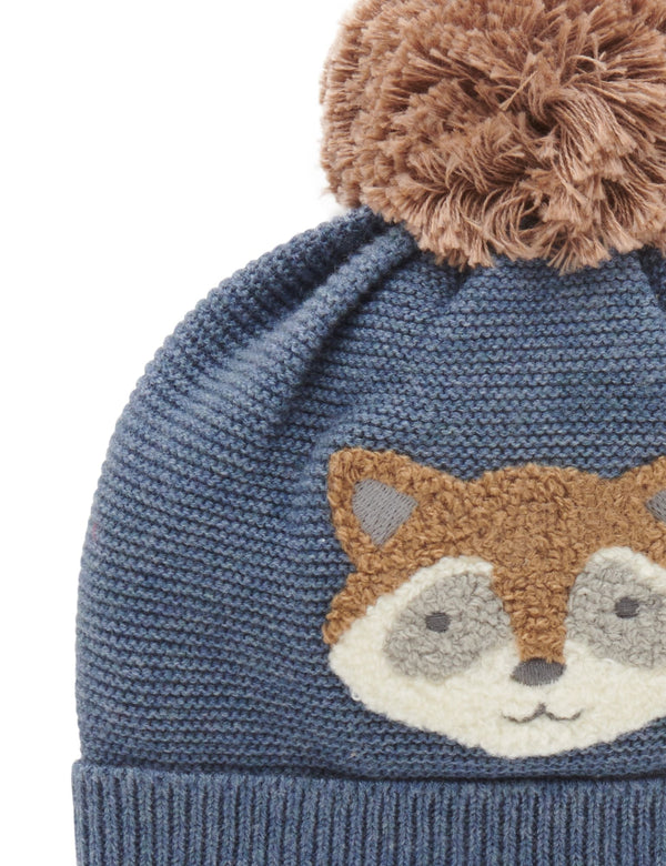 Raccoon Beanie - Shadow Melange