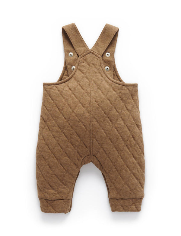 Quilted Overall - Acorn/Indigo Melange