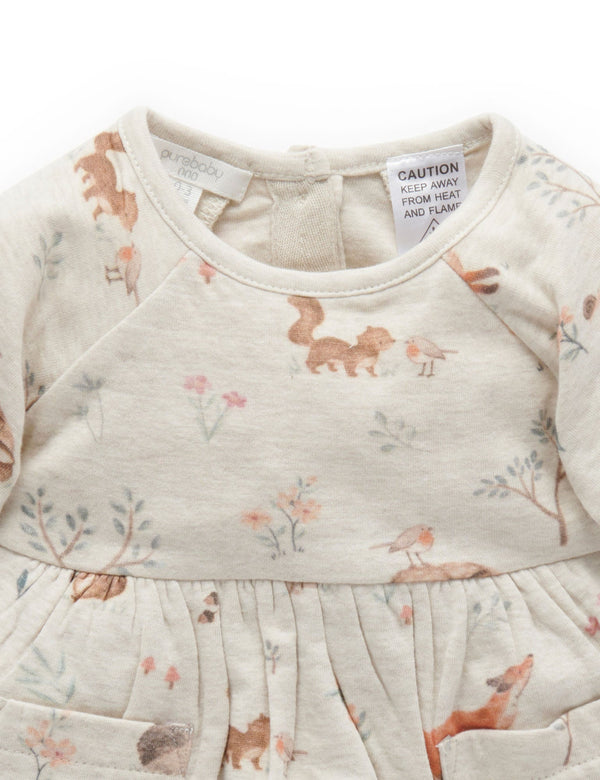 Forest Dress Bodysuit - Woodland Print
