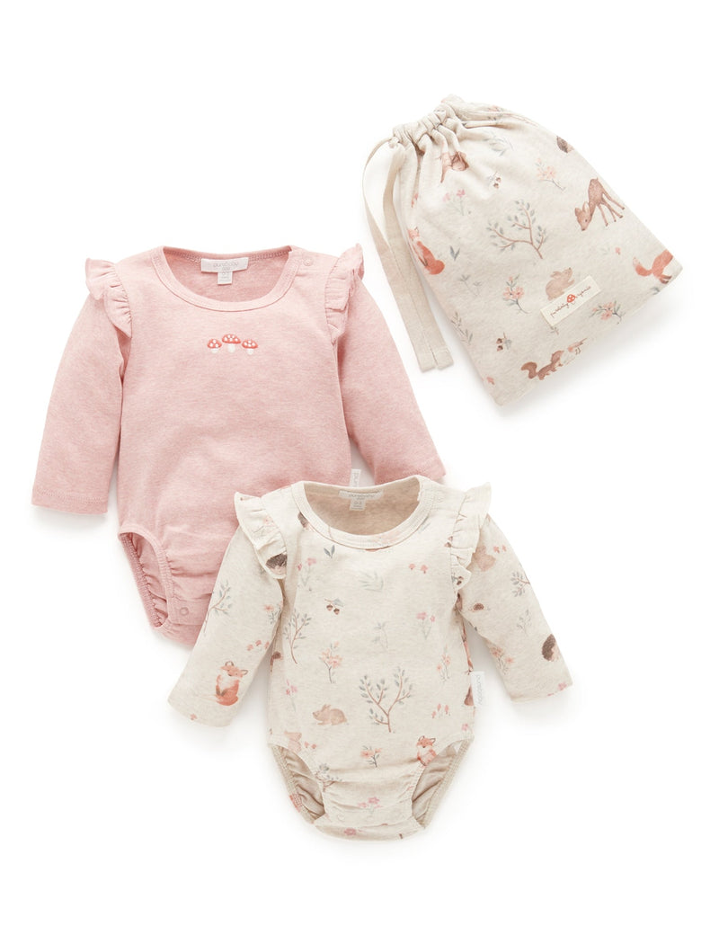 2 Pack Bodysuit Gift Pack - Woodland Print
