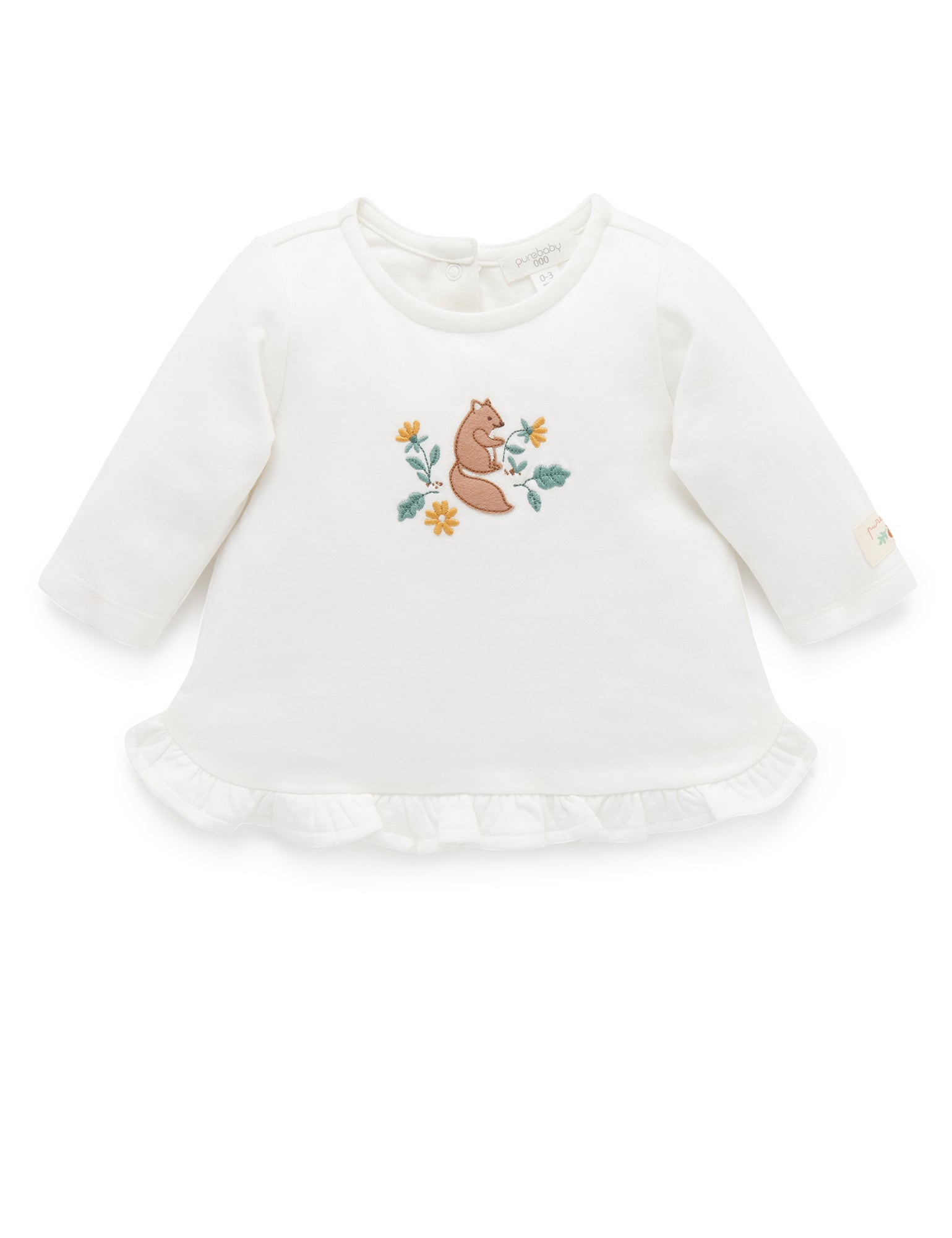 Squirrel Tee - Vanilla