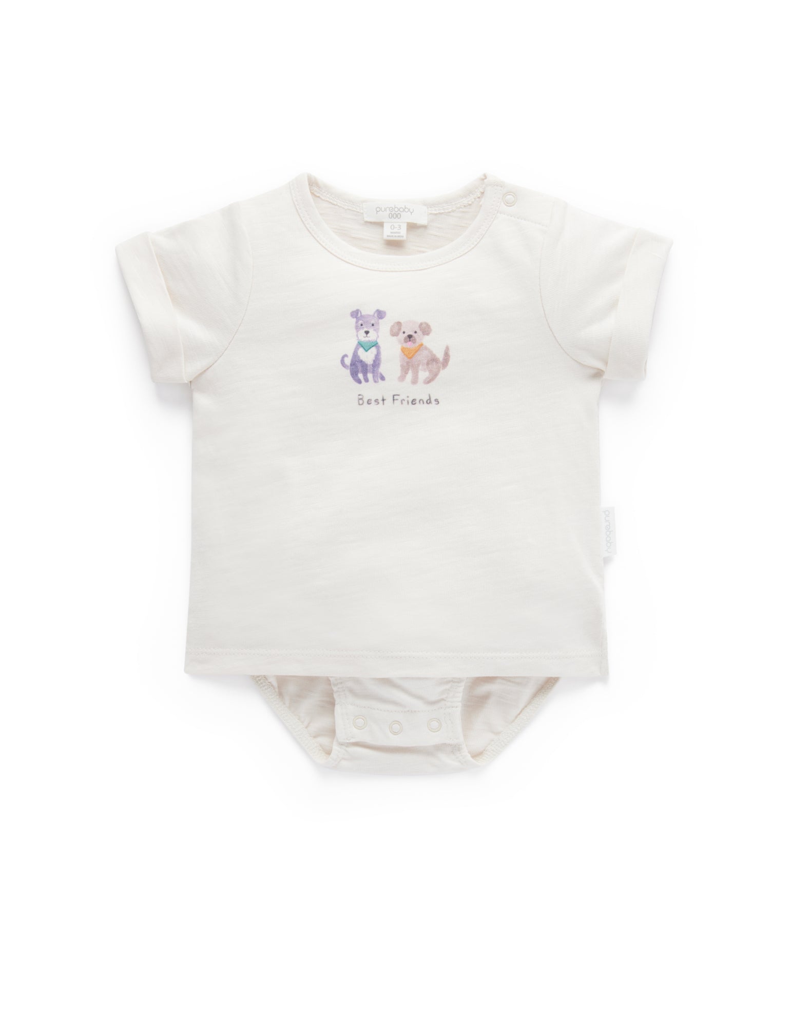Best Friends Bodysuit Tee - Cloud