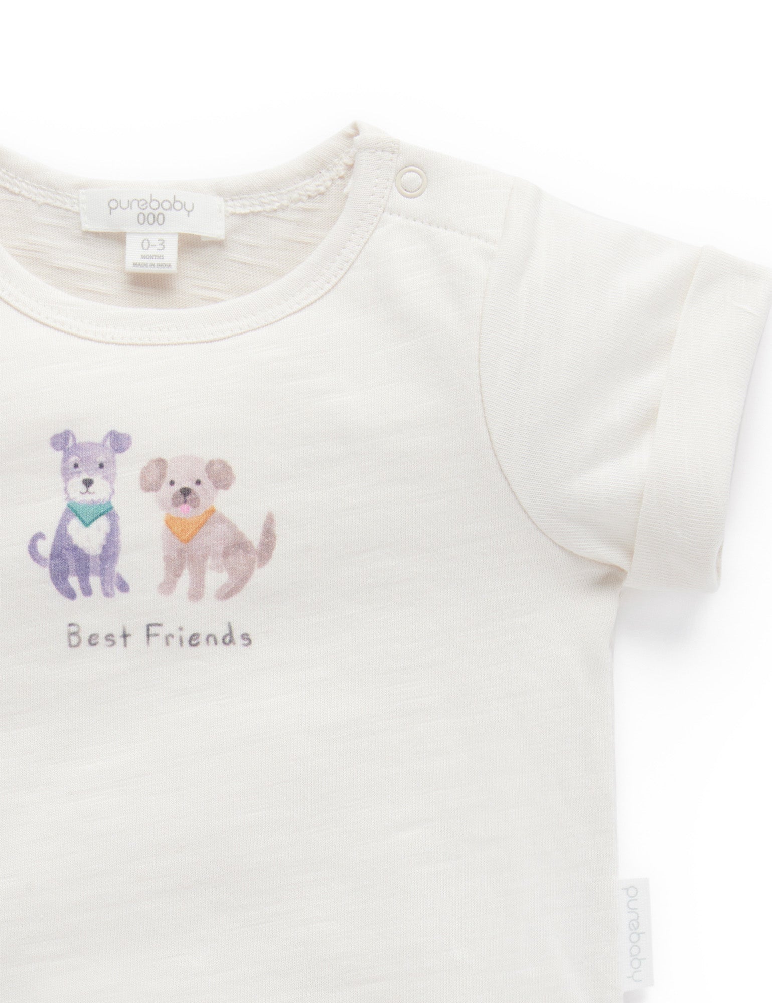 Best Friends Bodysuit Tee - Cloud