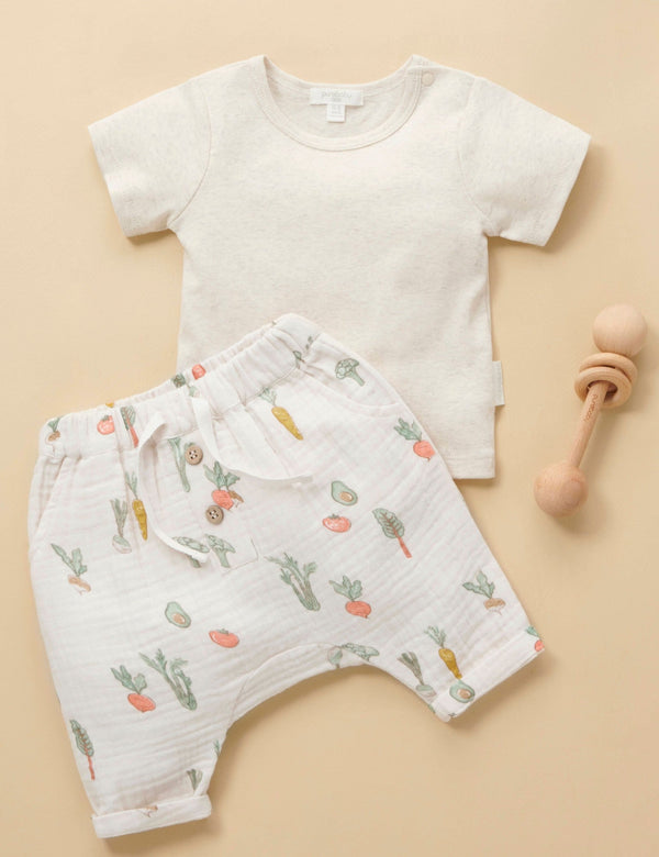 Slouchy woven Pant - Salad Print