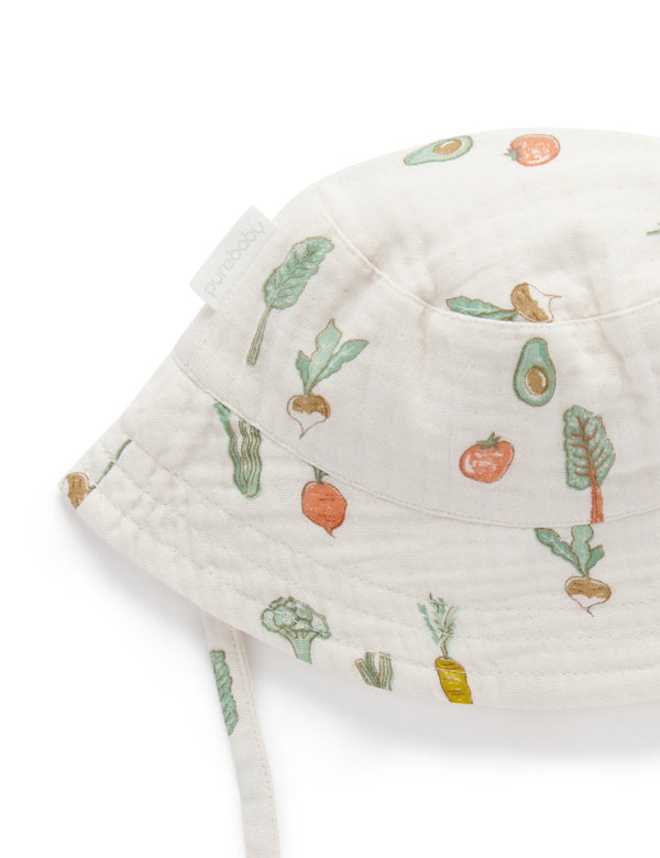 Sun Hat - Salad Print