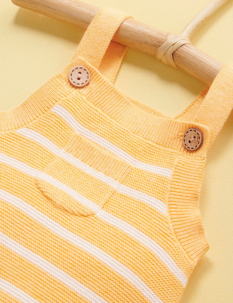 Knitted Overalls - Sunny Day Stripe