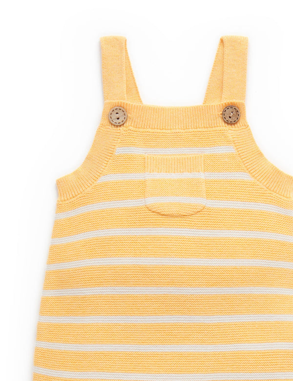 Knitted Overalls - Sunny Day Stripe