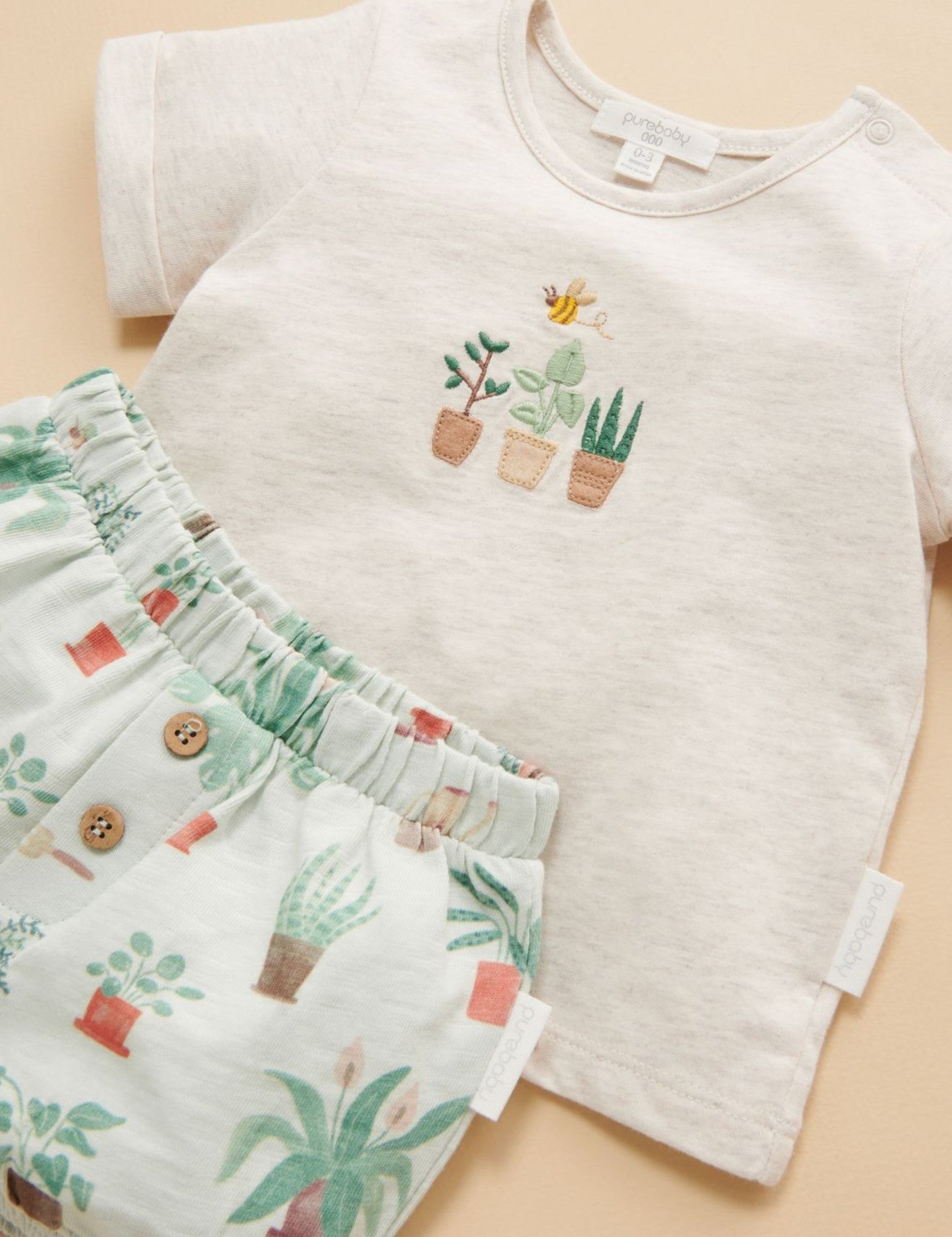 Tee and Bloomer Set - Potting Print