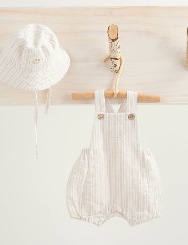 Linen Blend Bucket Hat - Sunshine Stripe
