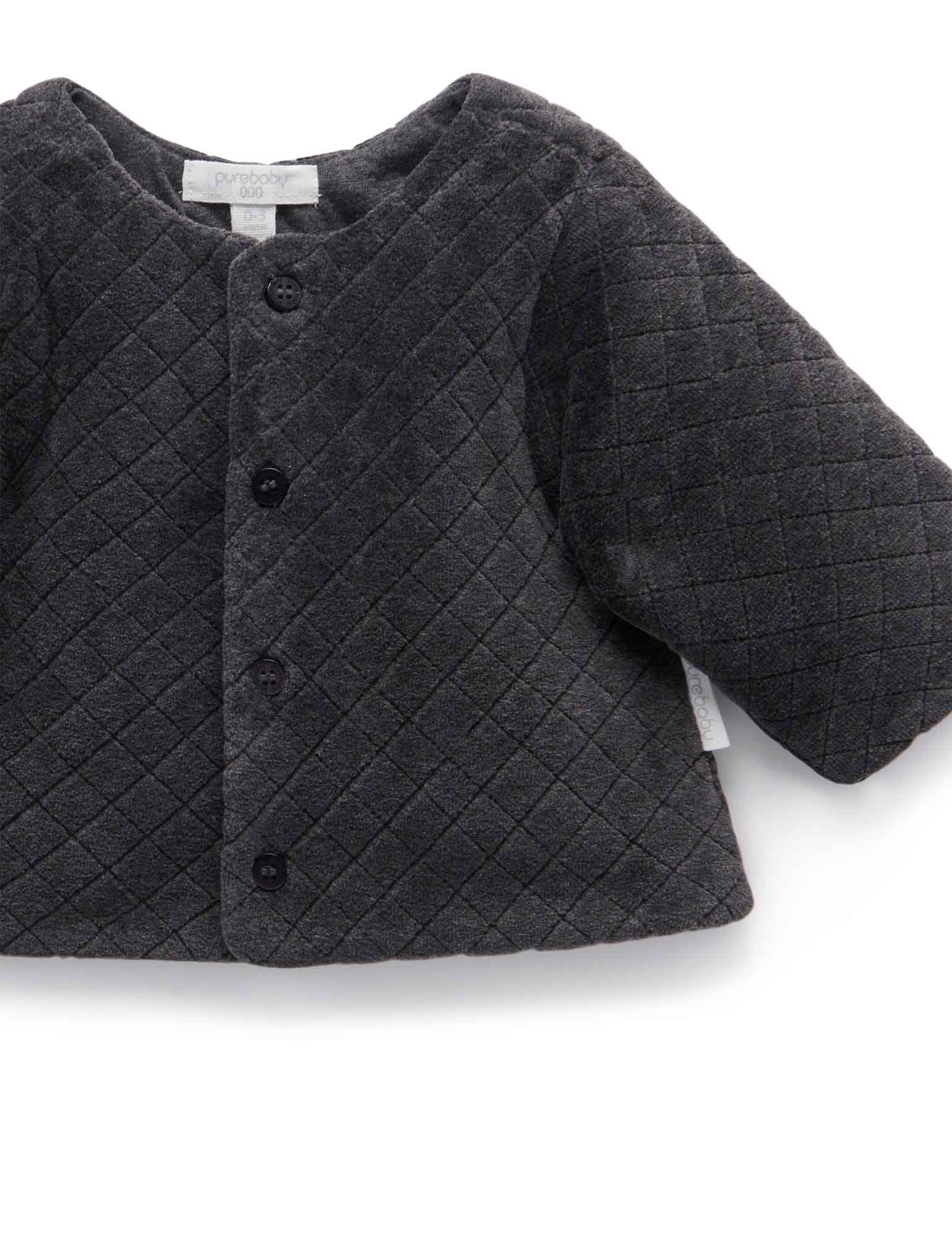 Velour Jacket - Charcoal Melange