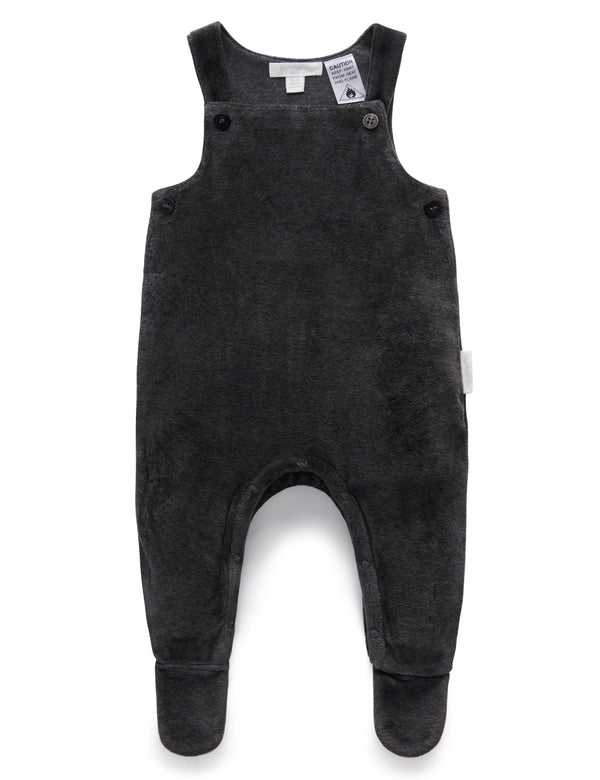 Velour overall  - Charcoal Melange