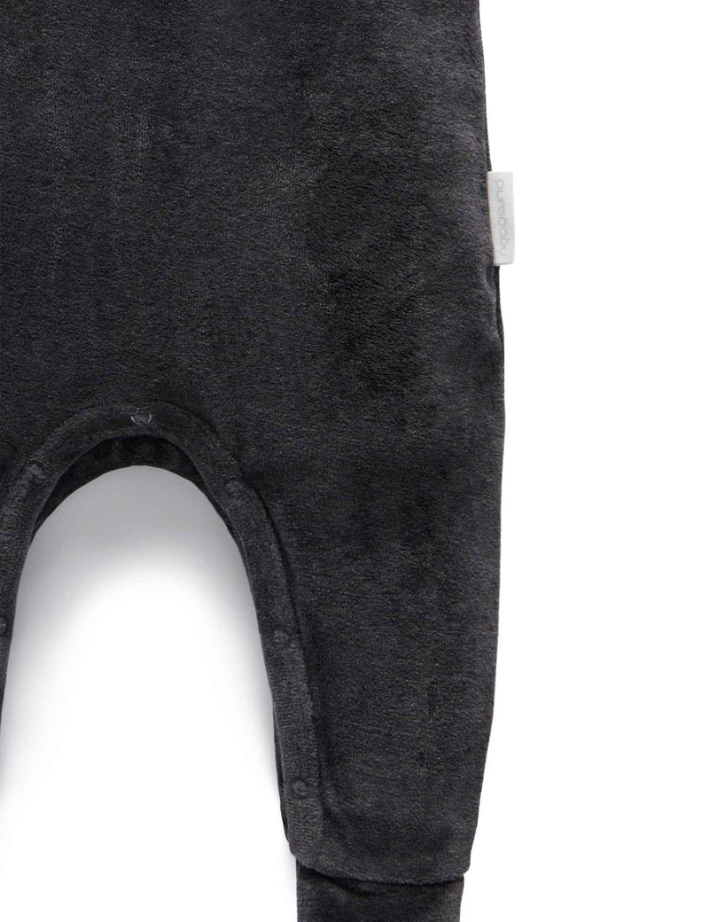 Velour overall  - Charcoal Melange