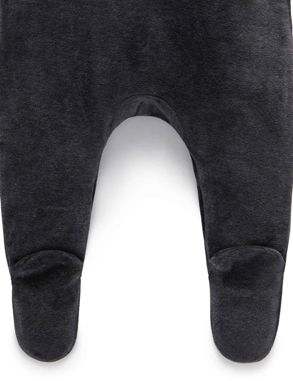 Velour overall  - Charcoal Melange