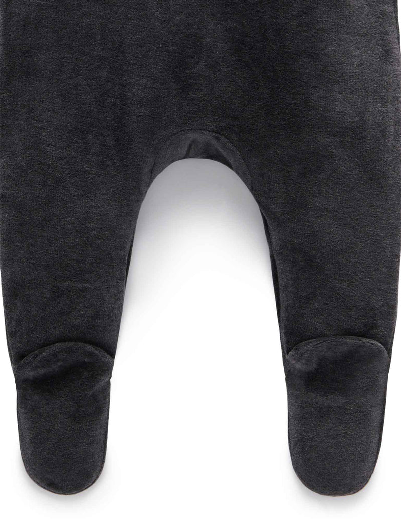 Velour overall  - Charcoal Melange