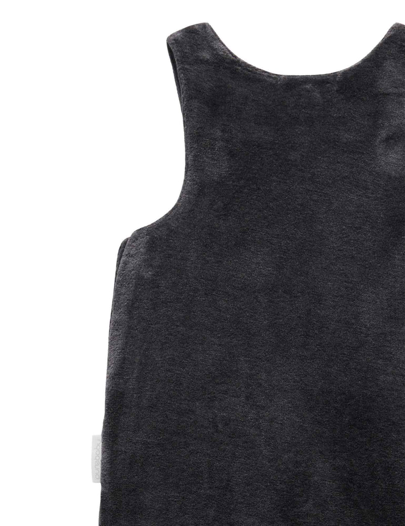 Velour overall  - Charcoal Melange