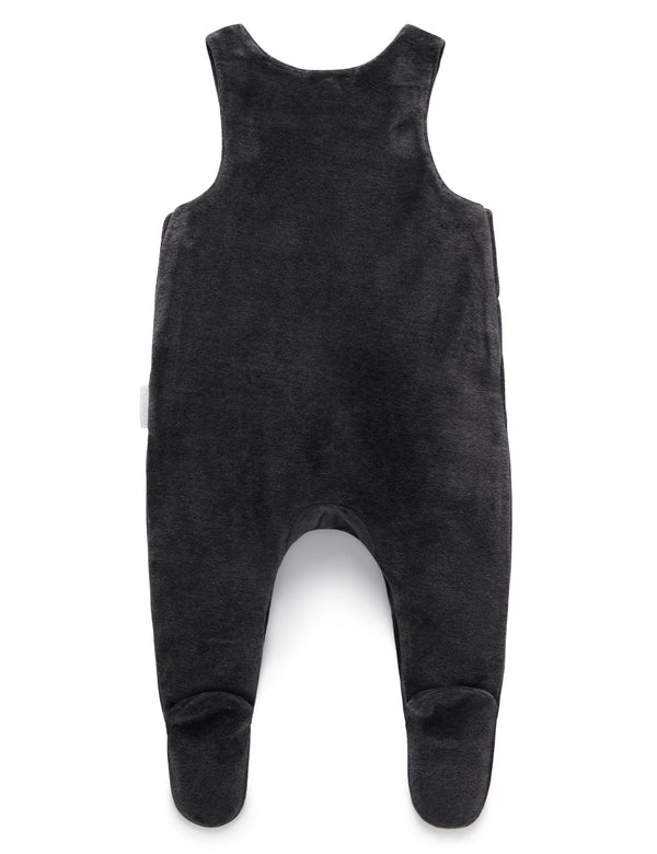 Velour overall  - Charcoal Melange