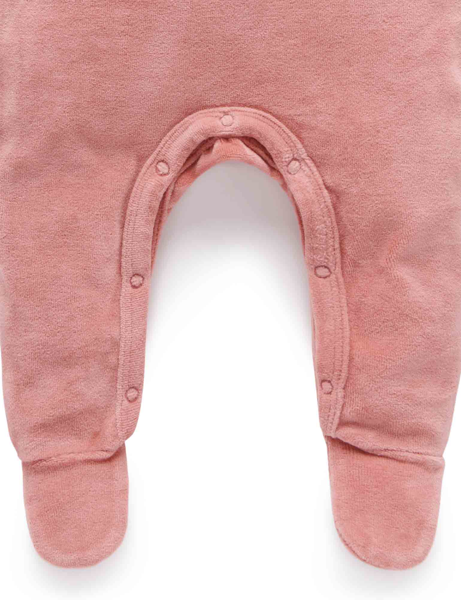 Velour overall - Crab Apple