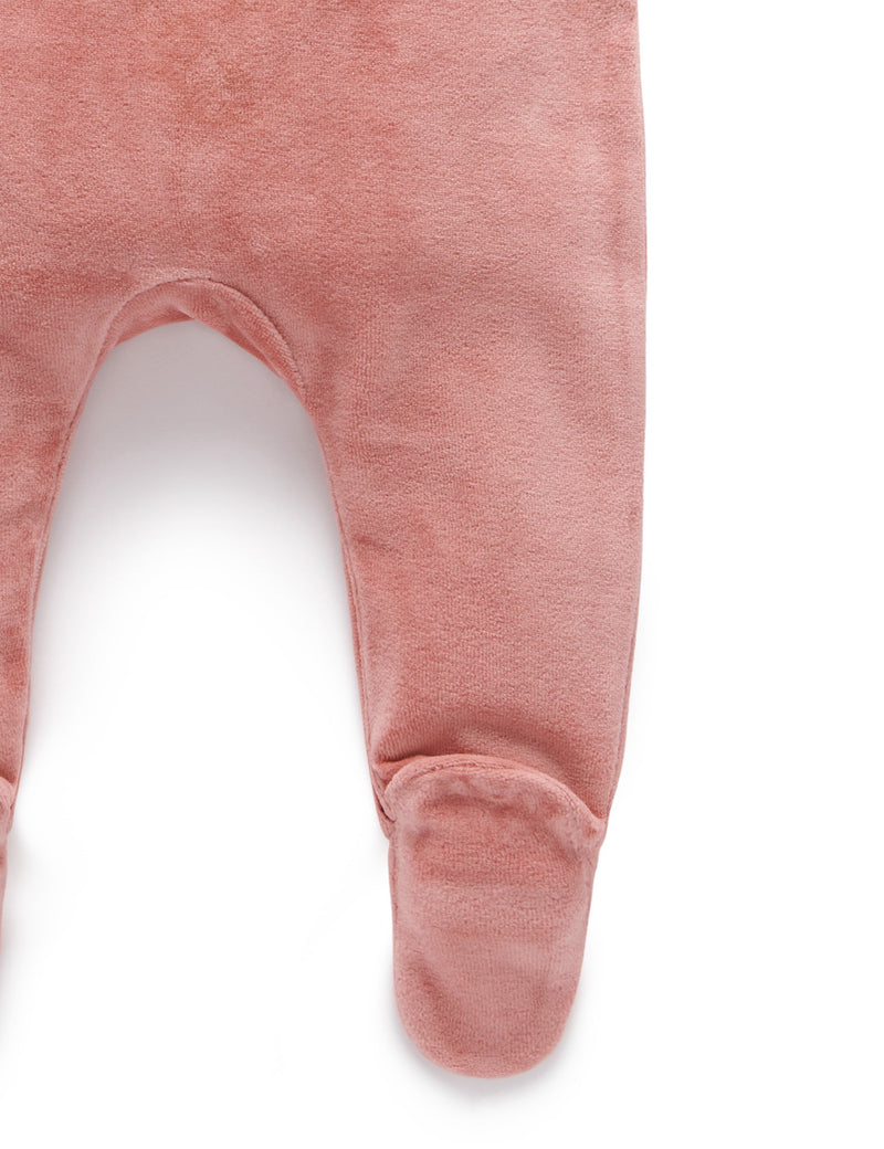 Velour overall - Crab Apple
