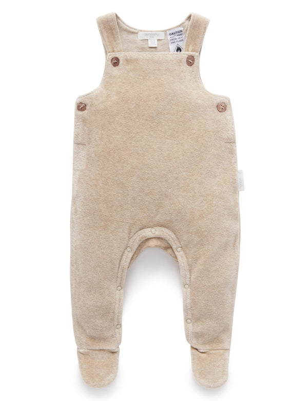 Velour overall - Camel Melange
