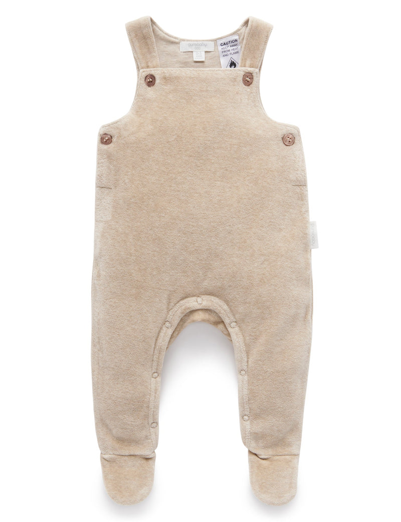 Velour overall - Camel Melange