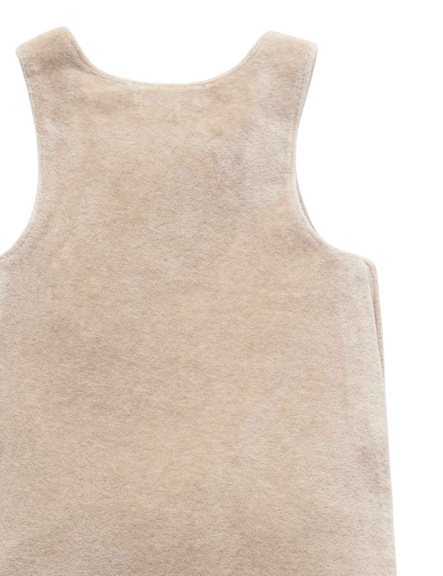 Velour overall - Camel Melange