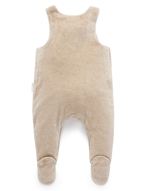 Velour overall - Camel Melange