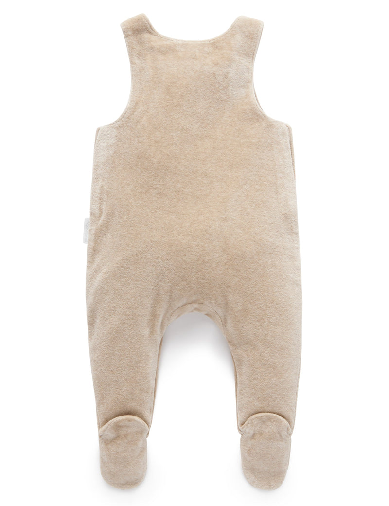 Velour overall - Camel Melange