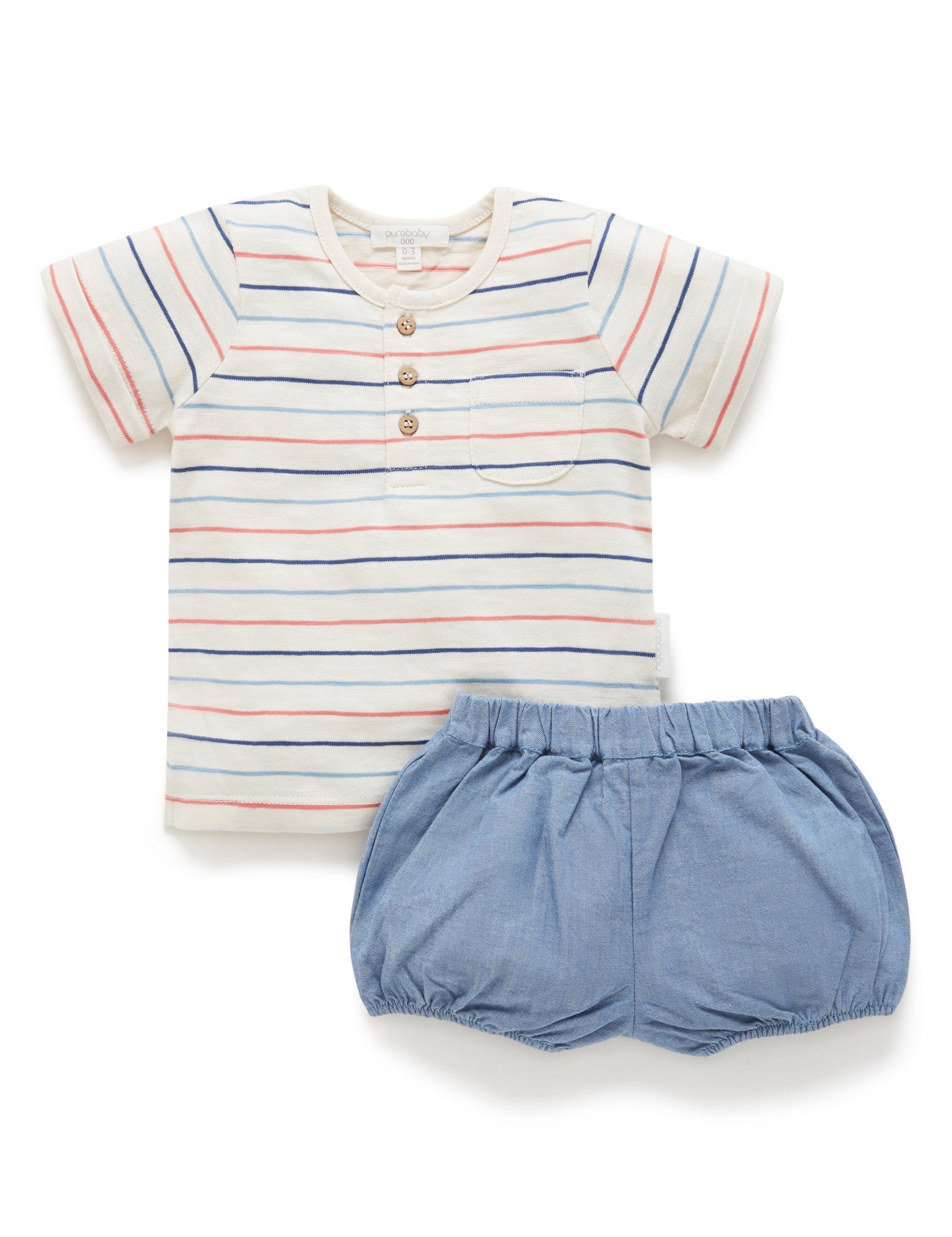 Henley Set - Easy Stripe