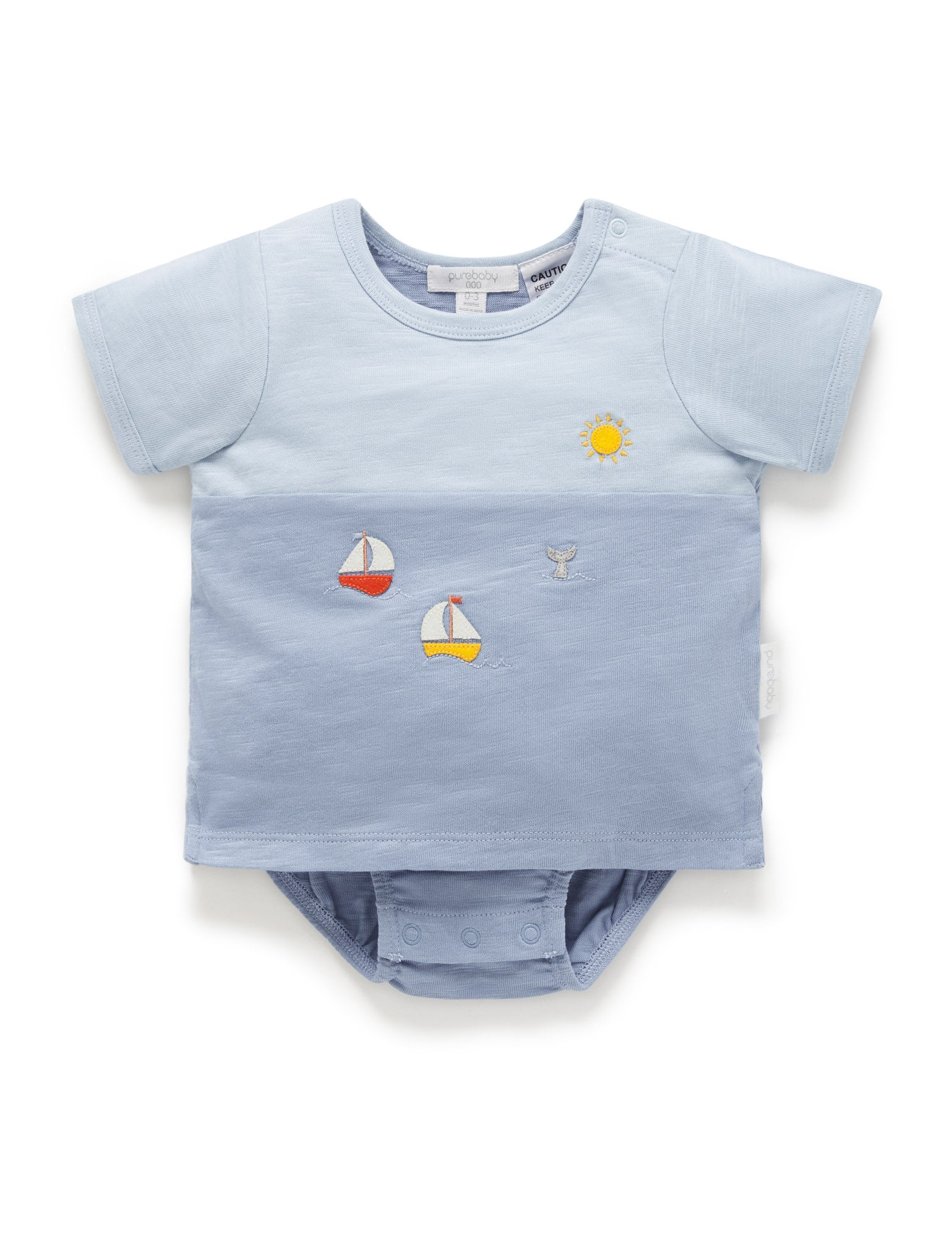 Afternoon Sail Tee Bodysuit - Foam