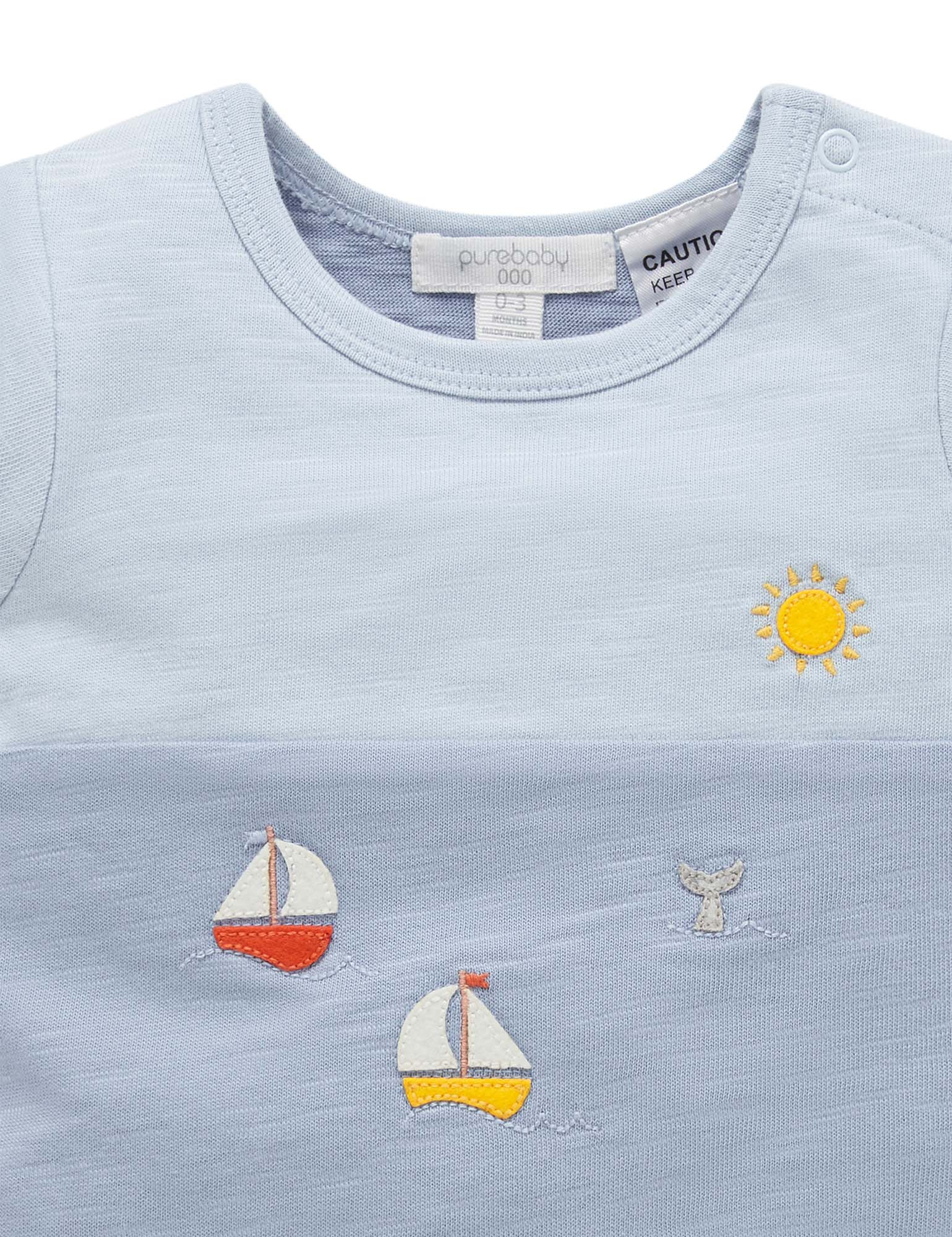 Afternoon Sail Tee Bodysuit - Foam