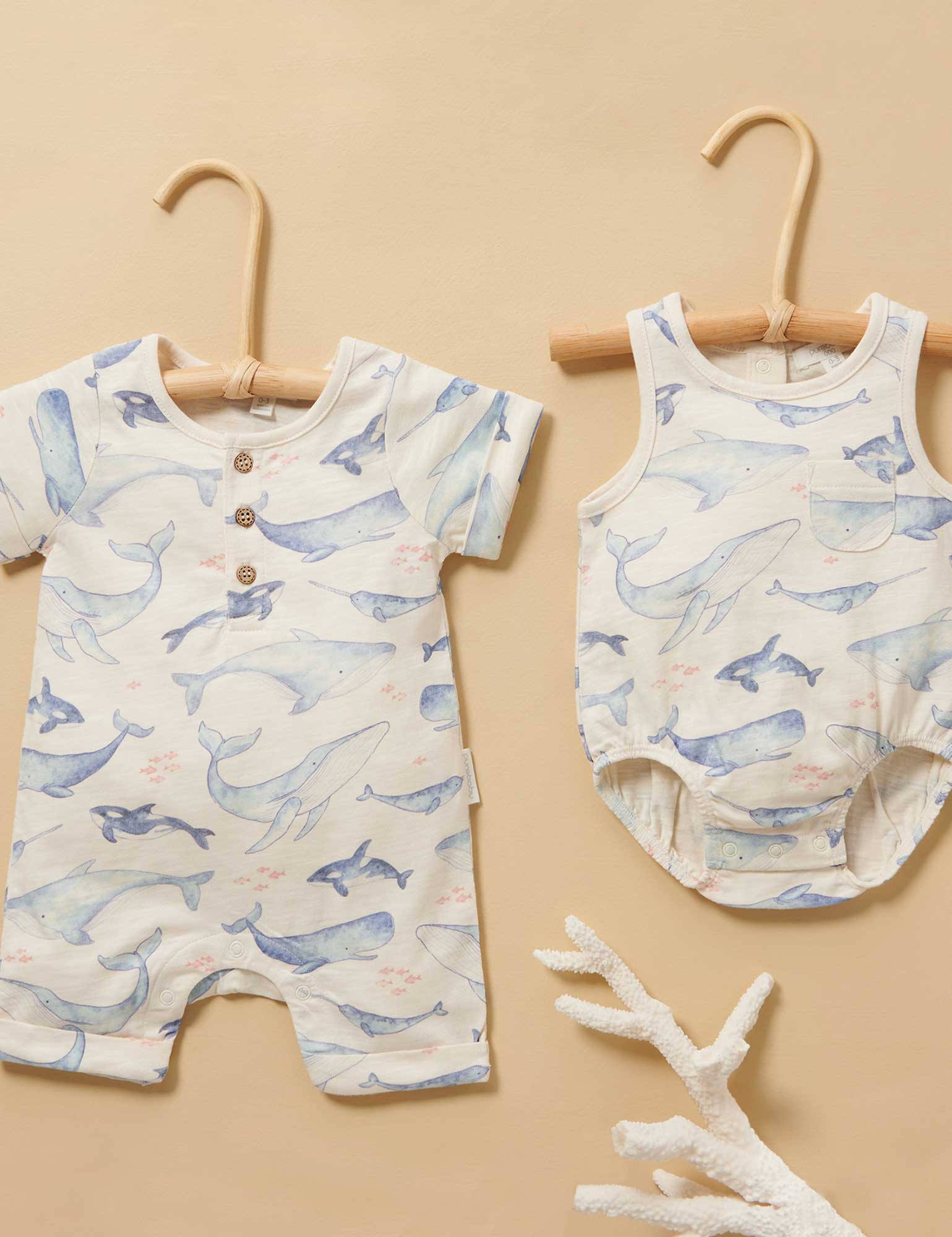 Whale Bodysuit - Whale Pod Print