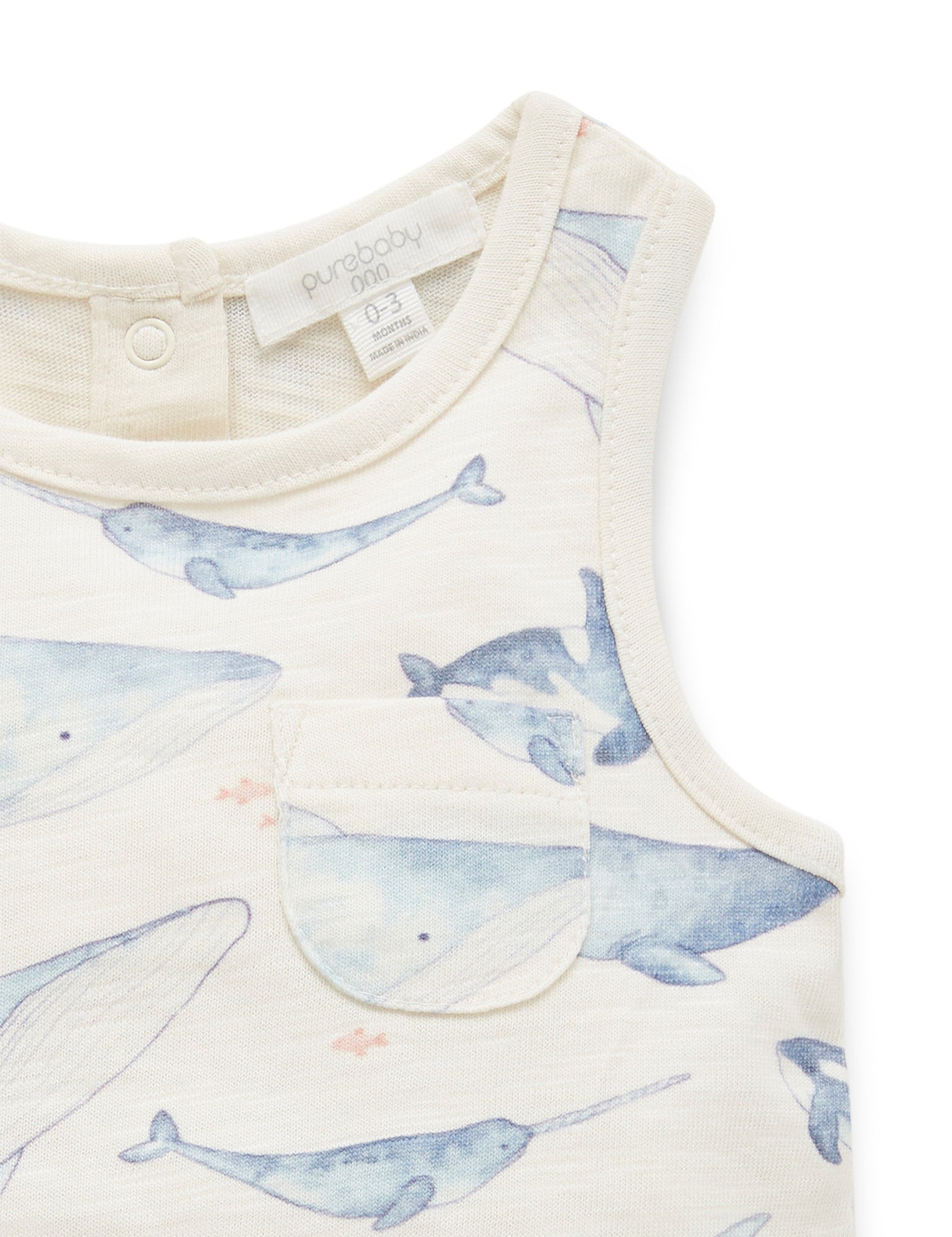 Whale Bodysuit - Whale Pod Print