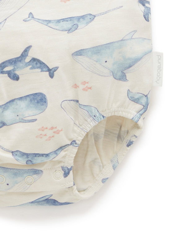 Whale Bodysuit - Whale Pod Print