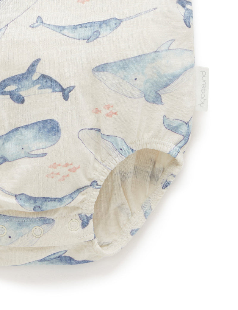 Whale Bodysuit - Whale Pod Print