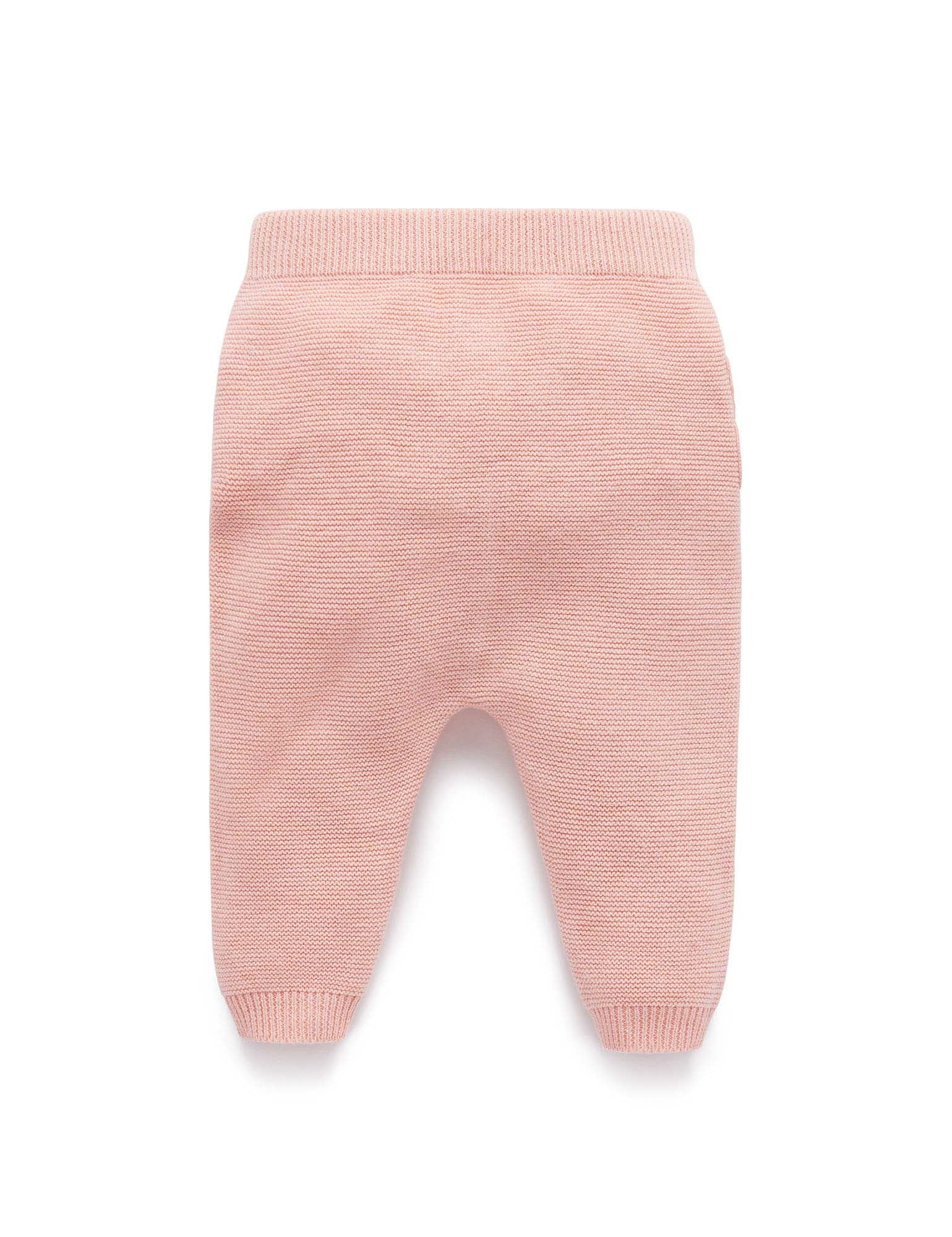 Ruffle Knit Leggings - Blush Melange