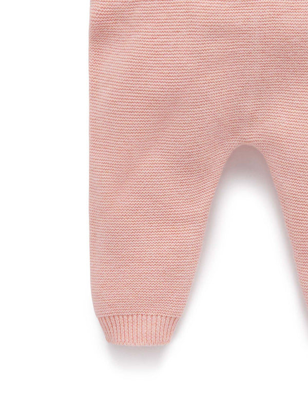 Ruffle Knit Leggings - Blush Melange