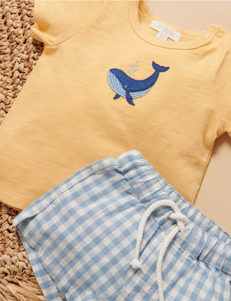 Gingham Set - Dusty Blue Gingham