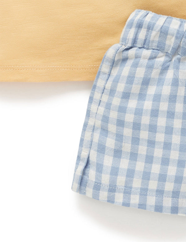 Gingham Set - Dusty Blue Gingham